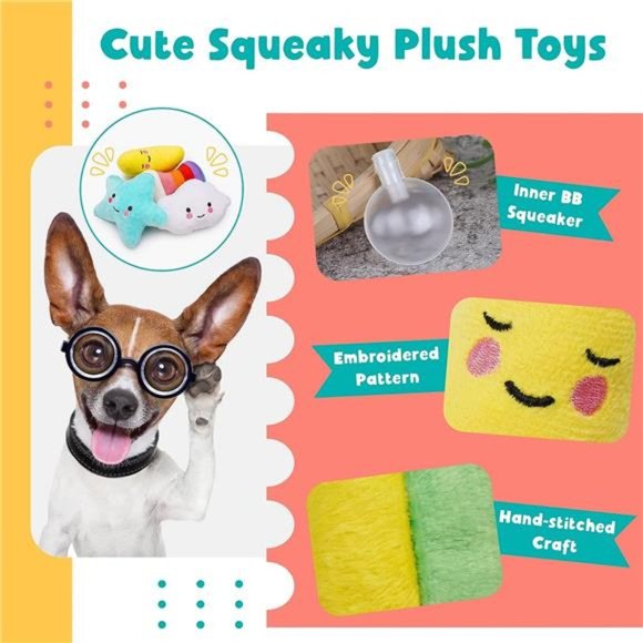 20Pack Luxury Puppy Toys for Teething, Cute Small Dog Toys with Rubber Puppy Toy - Picture 3 of 7